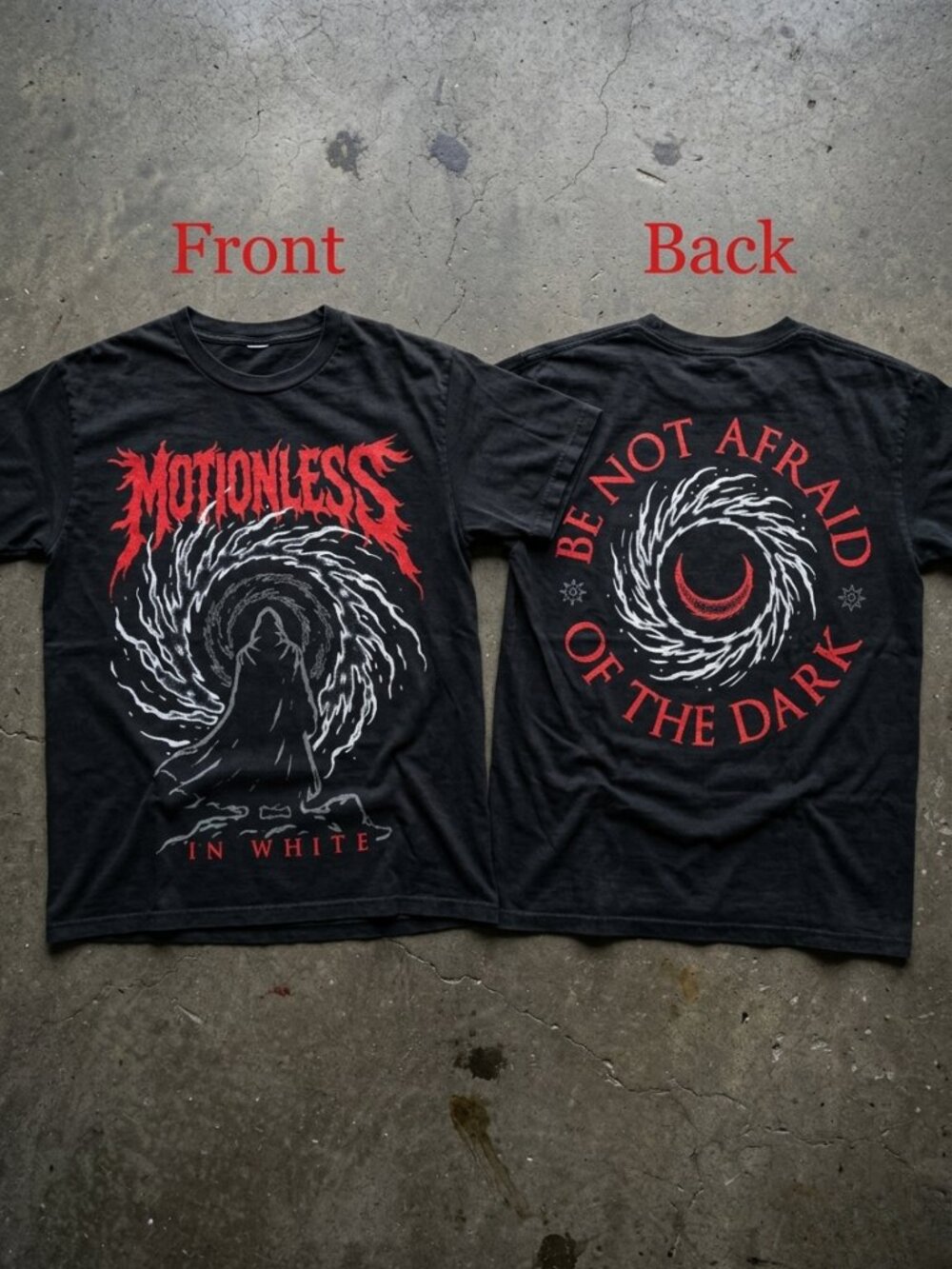 Motionless In White Vintage Gothic Metal Band Tee Emo Y2K Shirt
